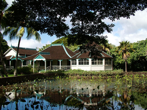 House at Moanalua Gardens Honolulu, Hawaii