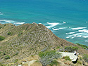 Photo 3 - View of Gun Emplacement Bunkers from the top of Diamond Head Summit.