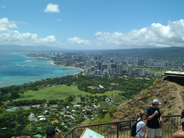 View of Waikiki and beyond from the Summit