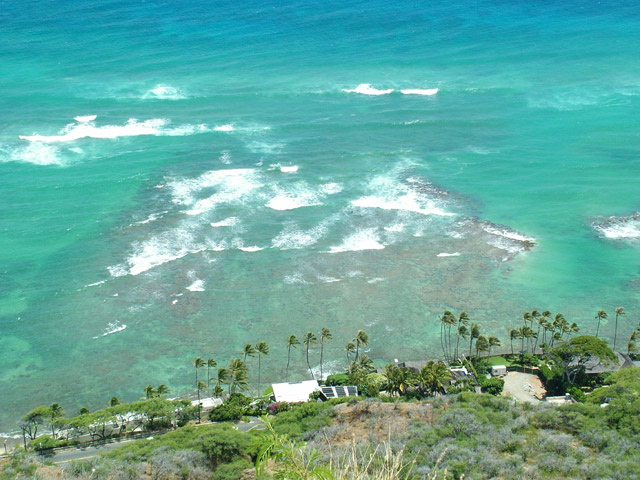 Diamond Head Drive from above