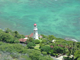 Diamond Head Lighthouse from above