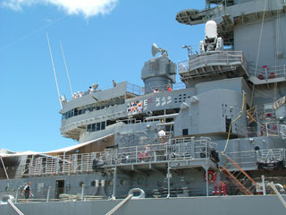 USS Missouri, a floating museum, is open to public