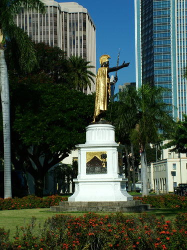 King Kamehameha Statue Downtown Honolulu, Hawaii